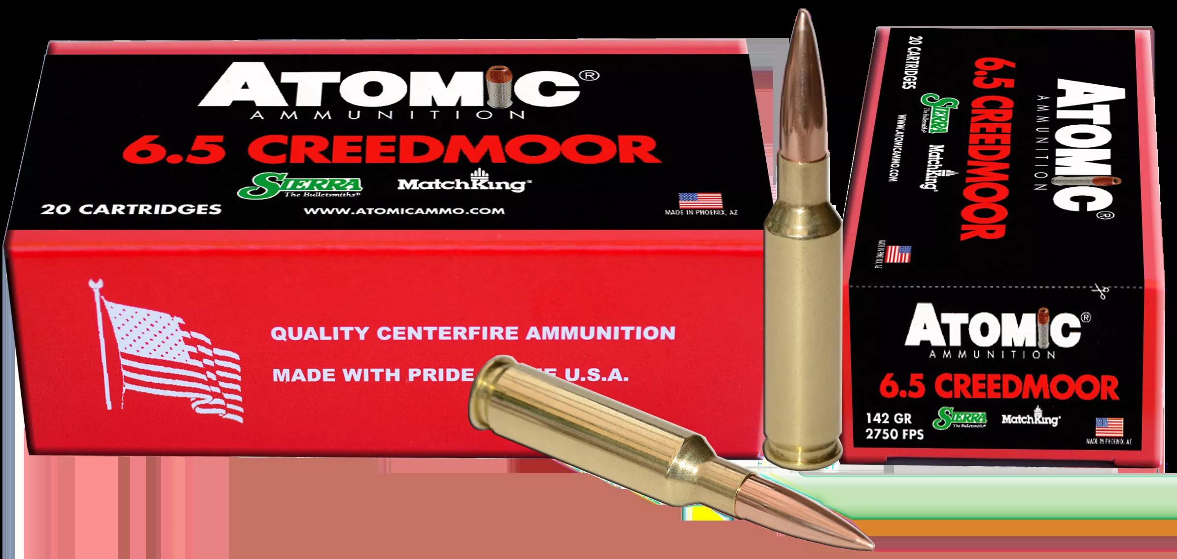 Atomic Rifle 6.5 Creedmoor 142 Gr Hollow Point Match 20/Box