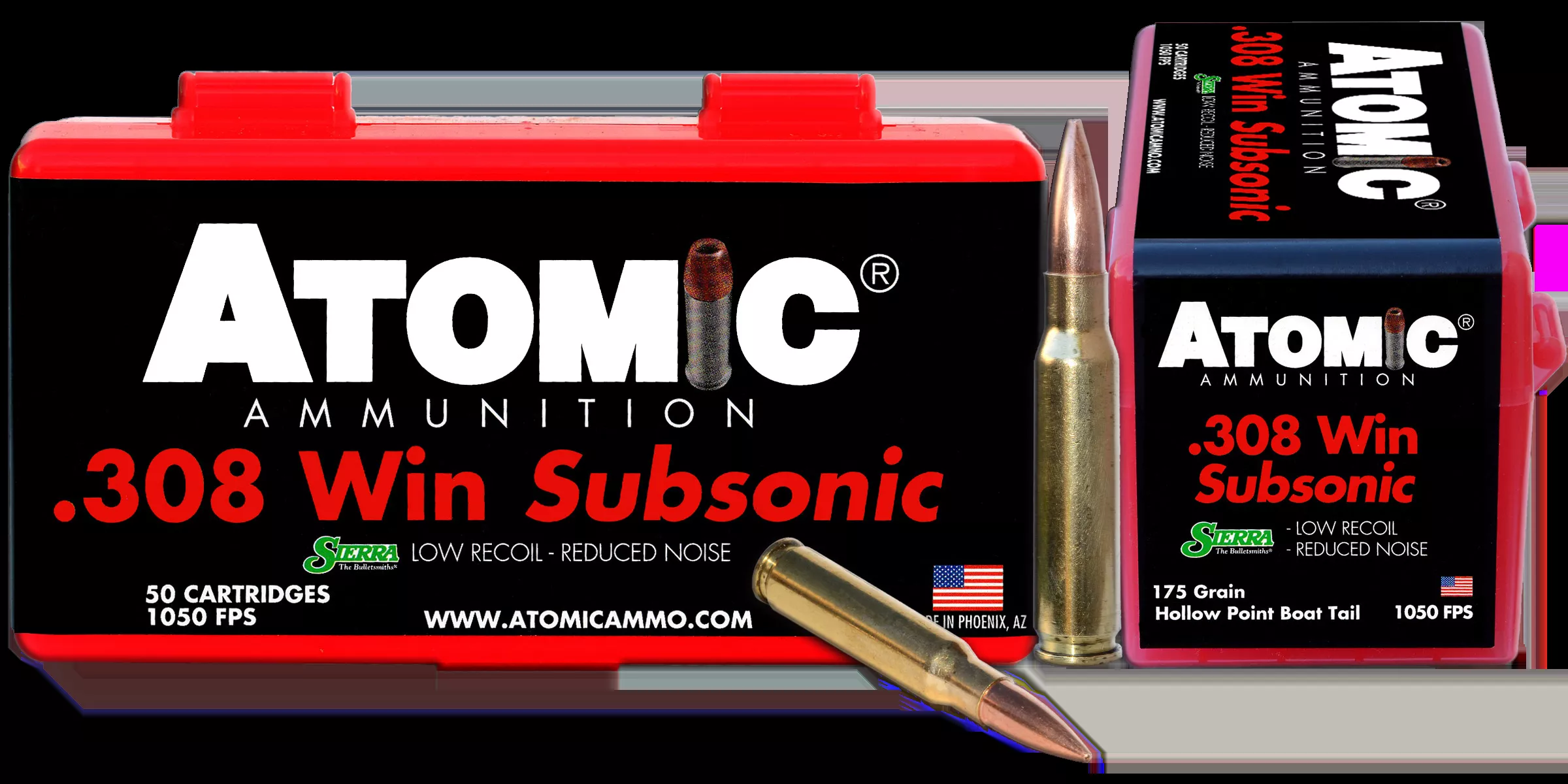 Atomic Rifle Subsonic 308 Win 175 GrSubSonic 50/Box