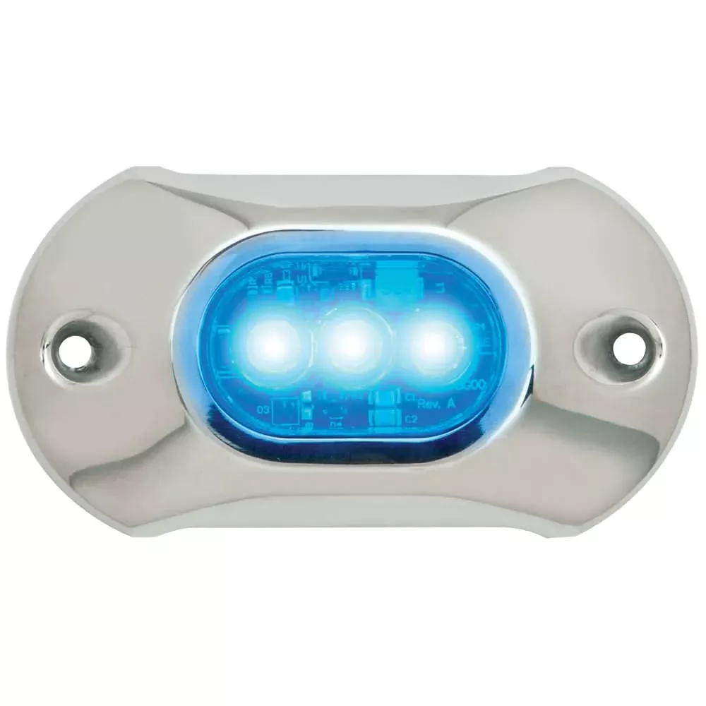 Attwood Light Armor Underwater LED Light - 3 LEDs - Blue - 65UW03B-7