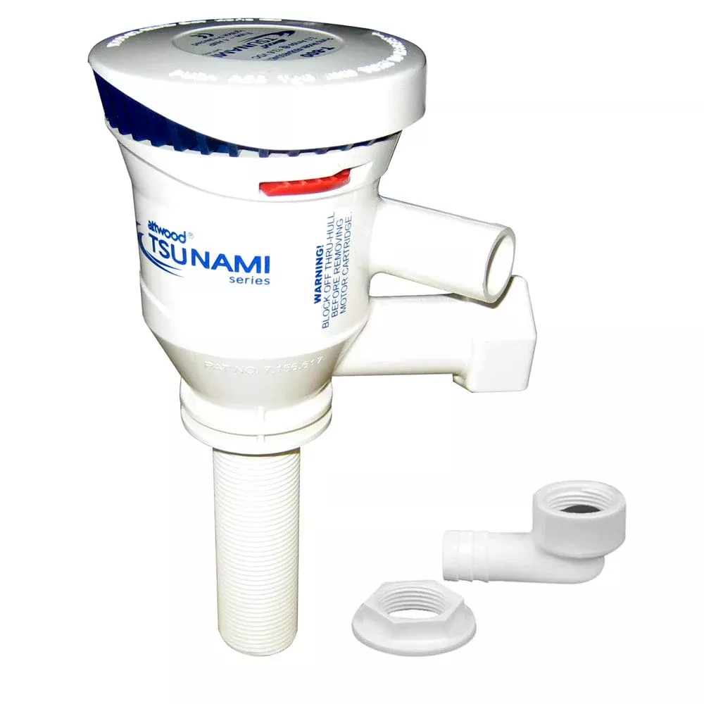 Attwood Tsunami T800 Dual Outlet Aerator Pump – 12V
