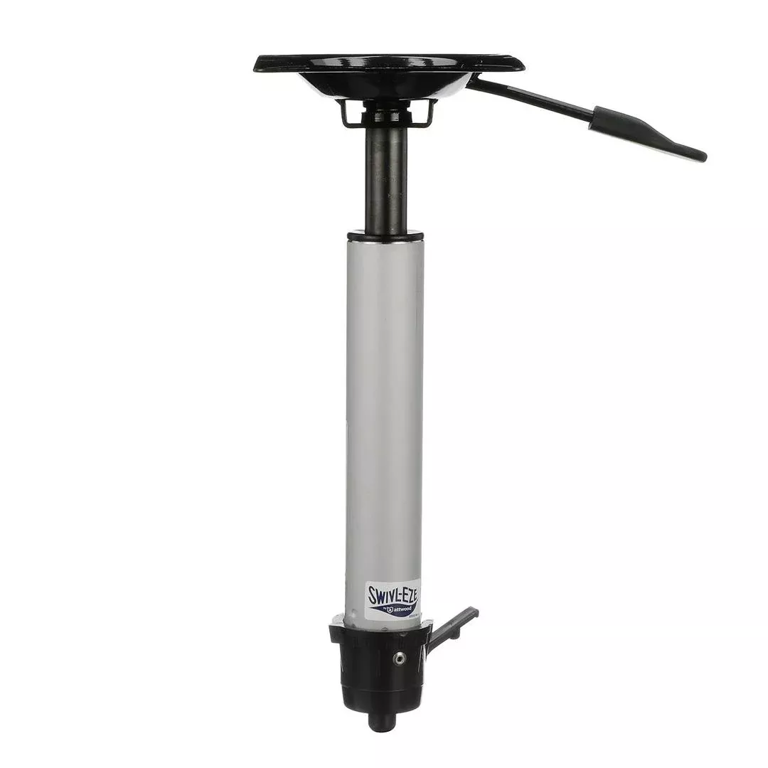 Attwood Wedge 13"-19" H x 2-3/8" D Anodized Satin Extension Adjustable Post with Seat Mount• SP-37904