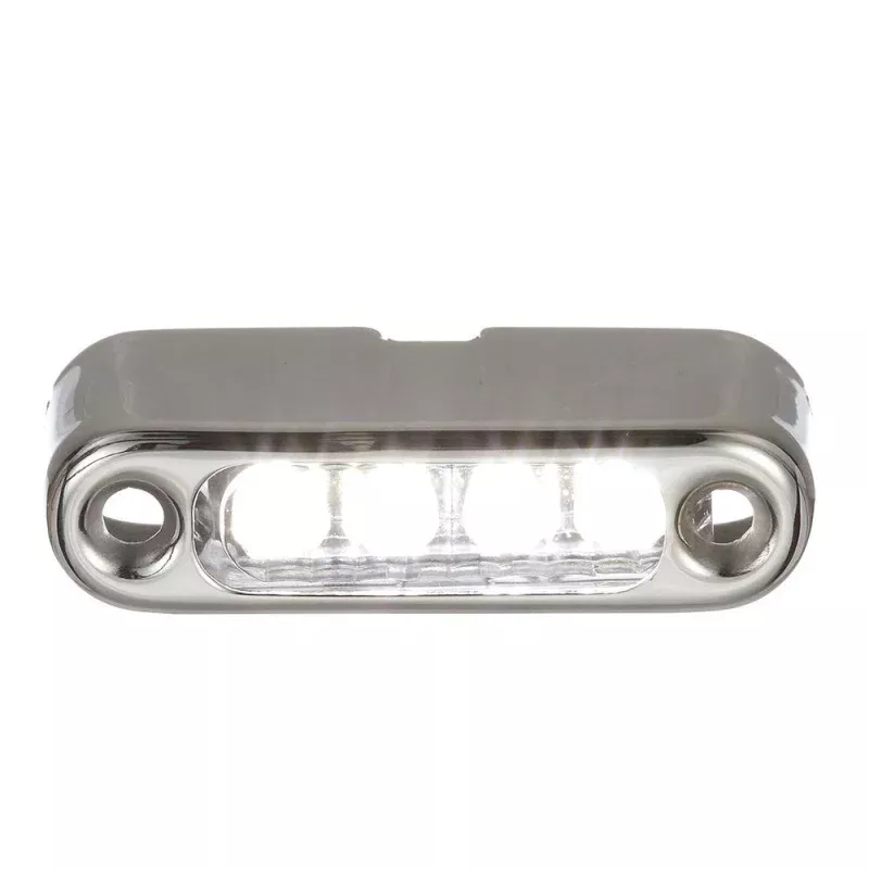 Attwood White LED Micro Light w/Stainless Steel BezelVertical Mount