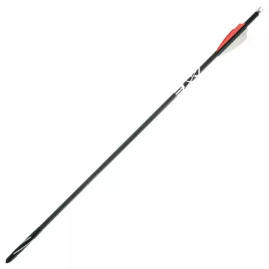 Axe 20″ Carbon Crossbow Bolt 4″ Vanes Black Pack of 6