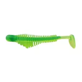 B Fish N Tackle AuthentX Pulse-R Paddle Tail - 3.25" - Chartreuse/Green - 8 Pack