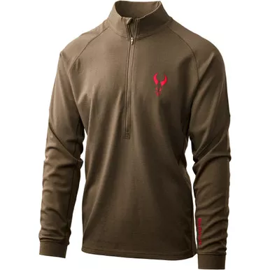 Badlands Pecora Heavyweight Merino 1/4 Zip Mud