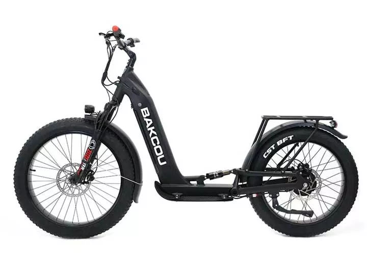 Bakcou Grizzly Electric Scooter, Matte Black• S-GZY-MB