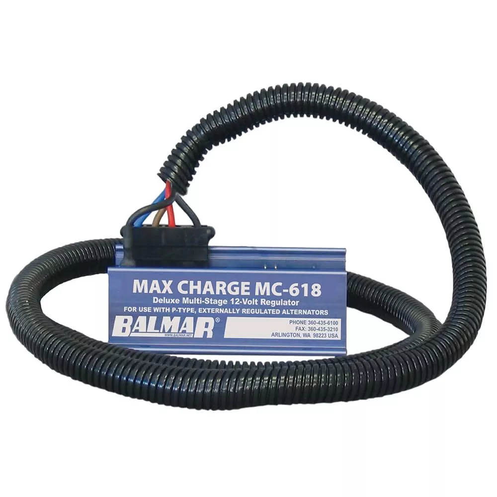 Balmar Max Charge MC-618 Regulator 12V with Harness Multi-Stage - MC-618-H