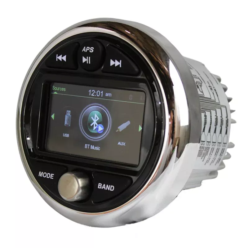 Banshee Marine 3 Gauge Style Radio w/Bluetooth