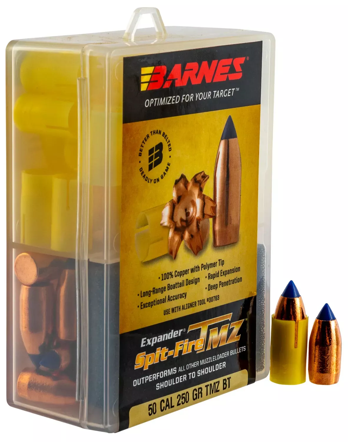 Barnes Bullets Spit-Fire TMZ 50 Cal 250 GR 24