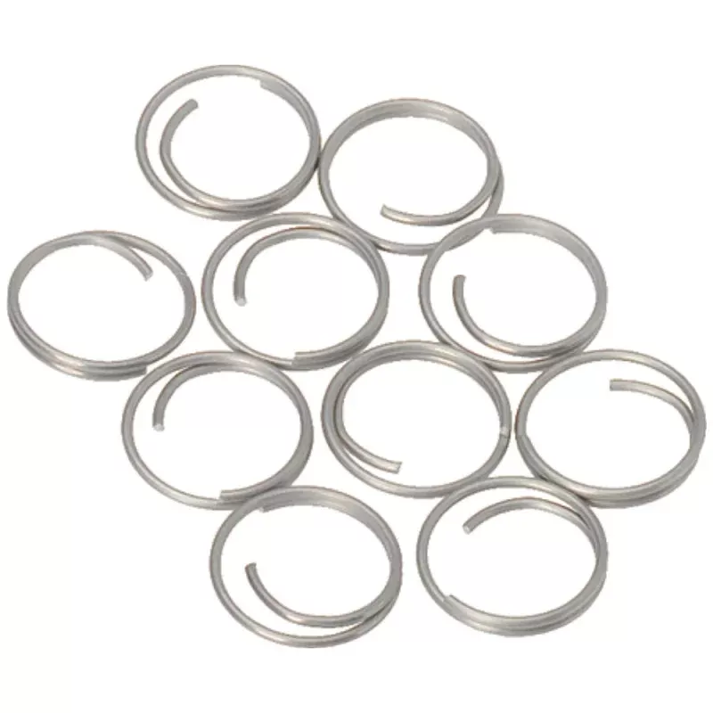 Barton Stainless Steel Large Split Rings – 14mm – 10-Pack