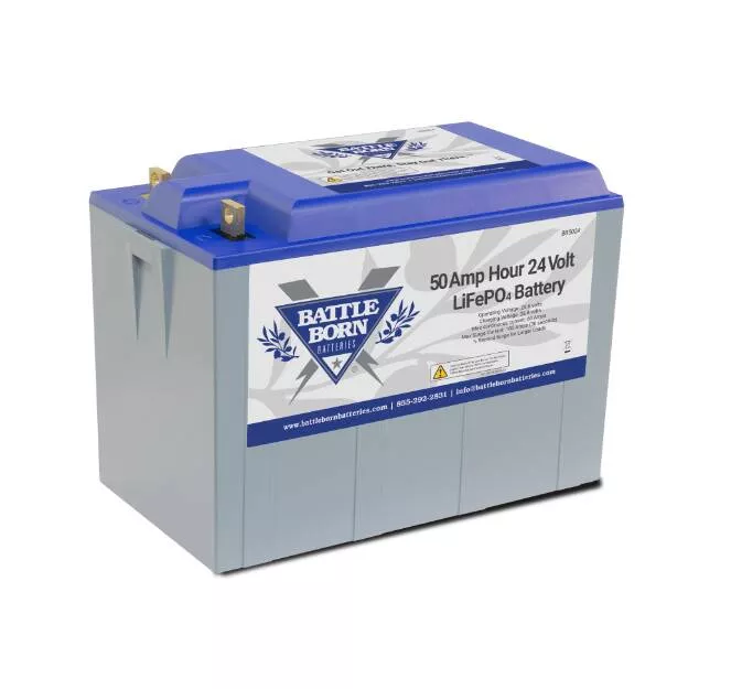 Battle Born 50Ah 24V LiFePO4 Deep Cycle Battery• BB5024