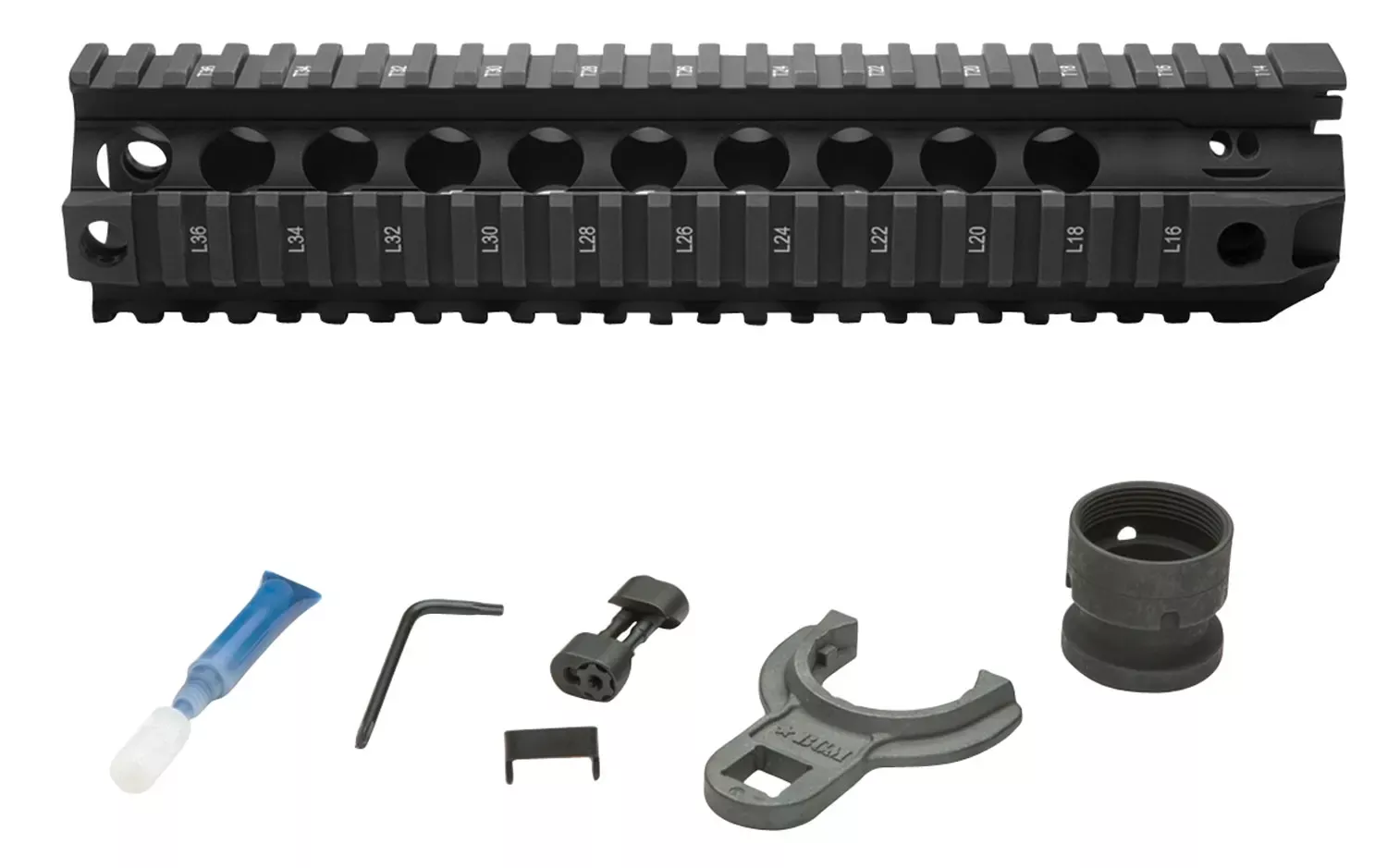 BCMQRF Handguard 10" Free-Floating Style Made of Aluminum with Black Anodized Finish & Picatinny Rial for AR-Platform