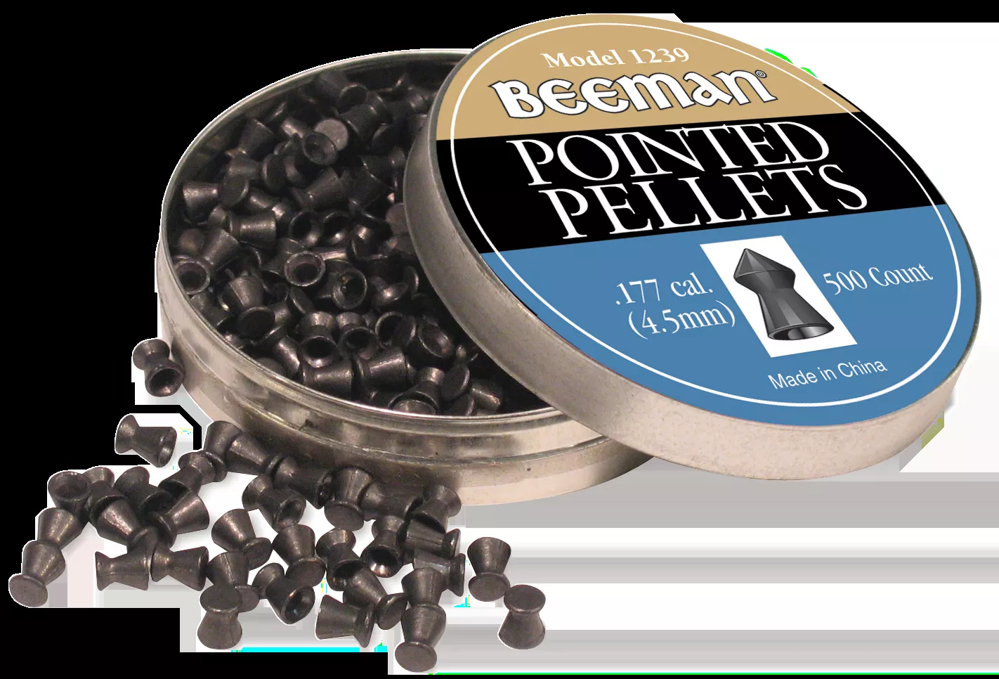 Beeman 1239 Pointed Pellets .177 Pellet Pointed 500 Per Tin