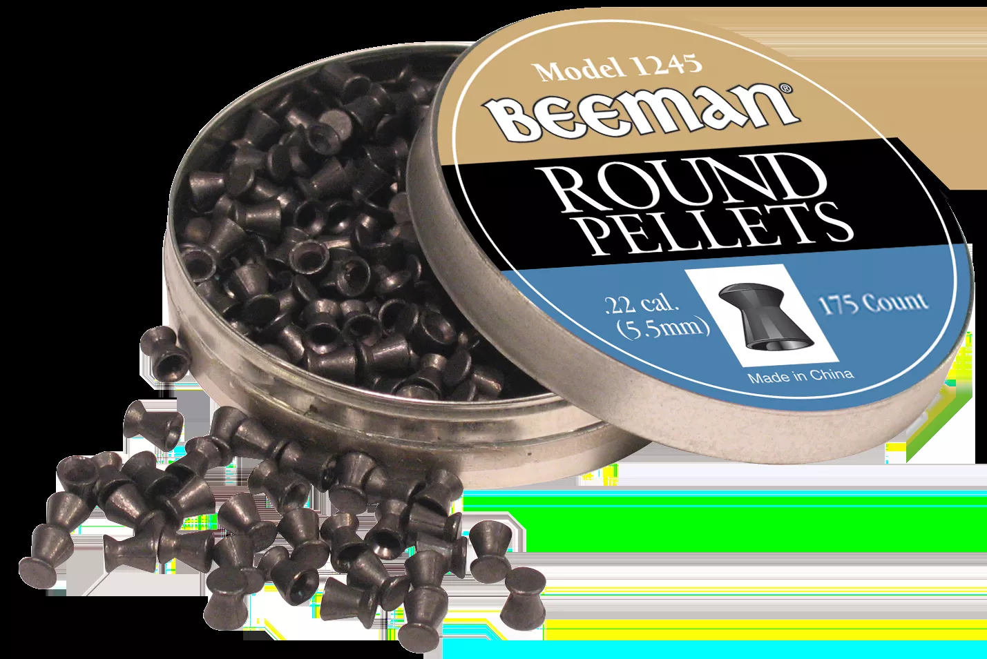 Beeman 1245 Round Pellets .22 Pellet Round 175 Per Tin