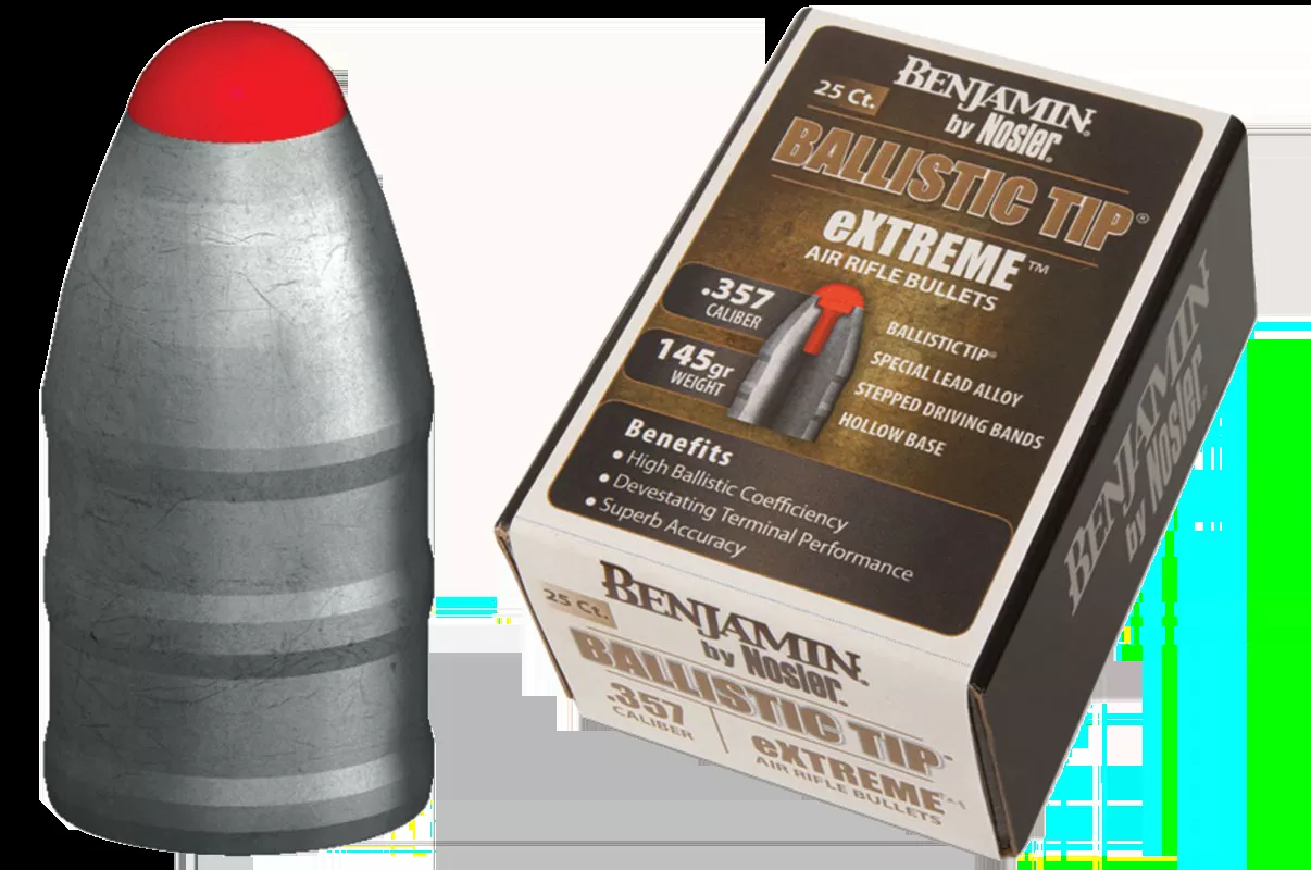 Benjamin BPN357 Nosler Extreme .357 Pellet Lead Extreme Ballistic Tip 25 Per Box
