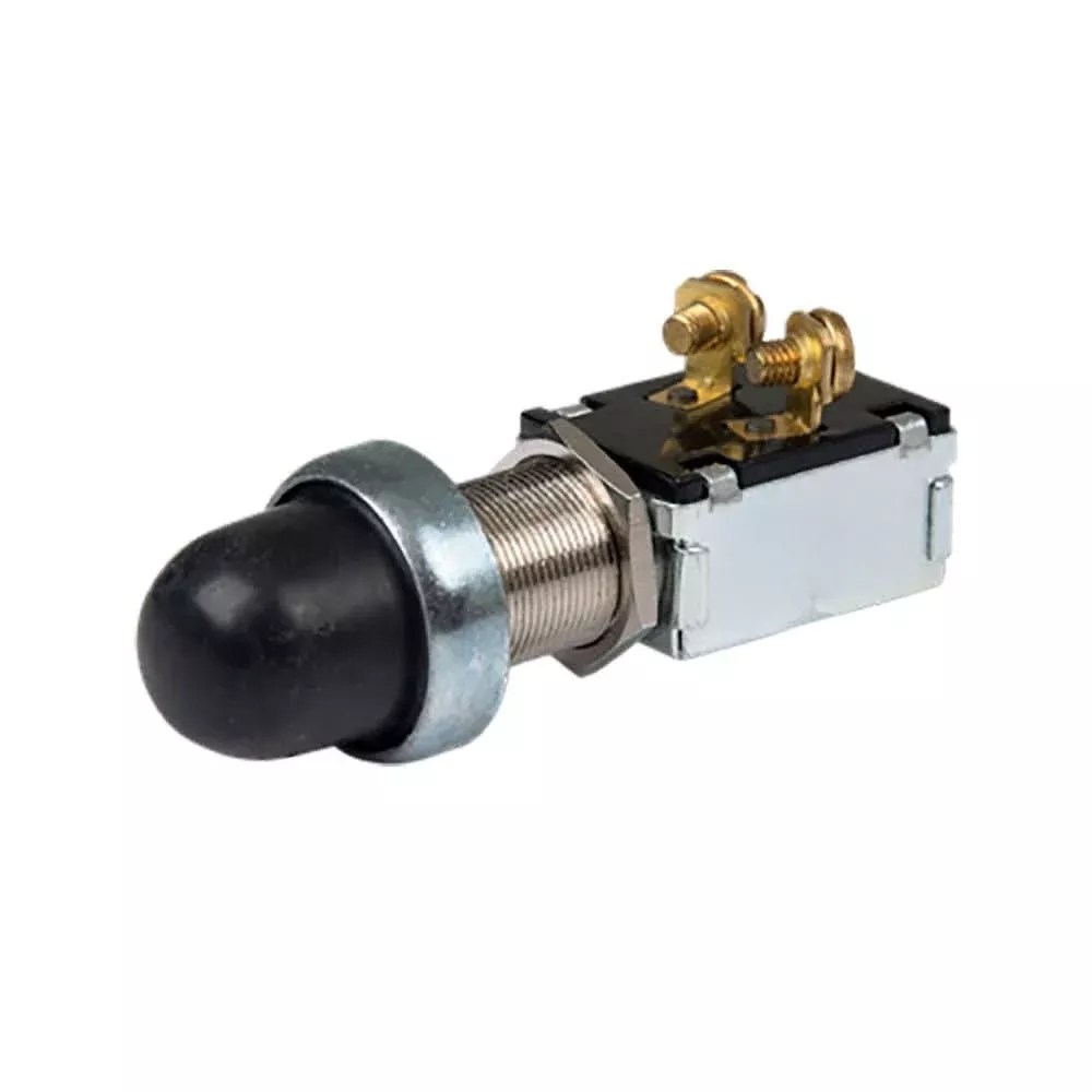 BEP 2-Position SPST Moisture Sealed Push Button Switch – OFF/(ON) [1001503]