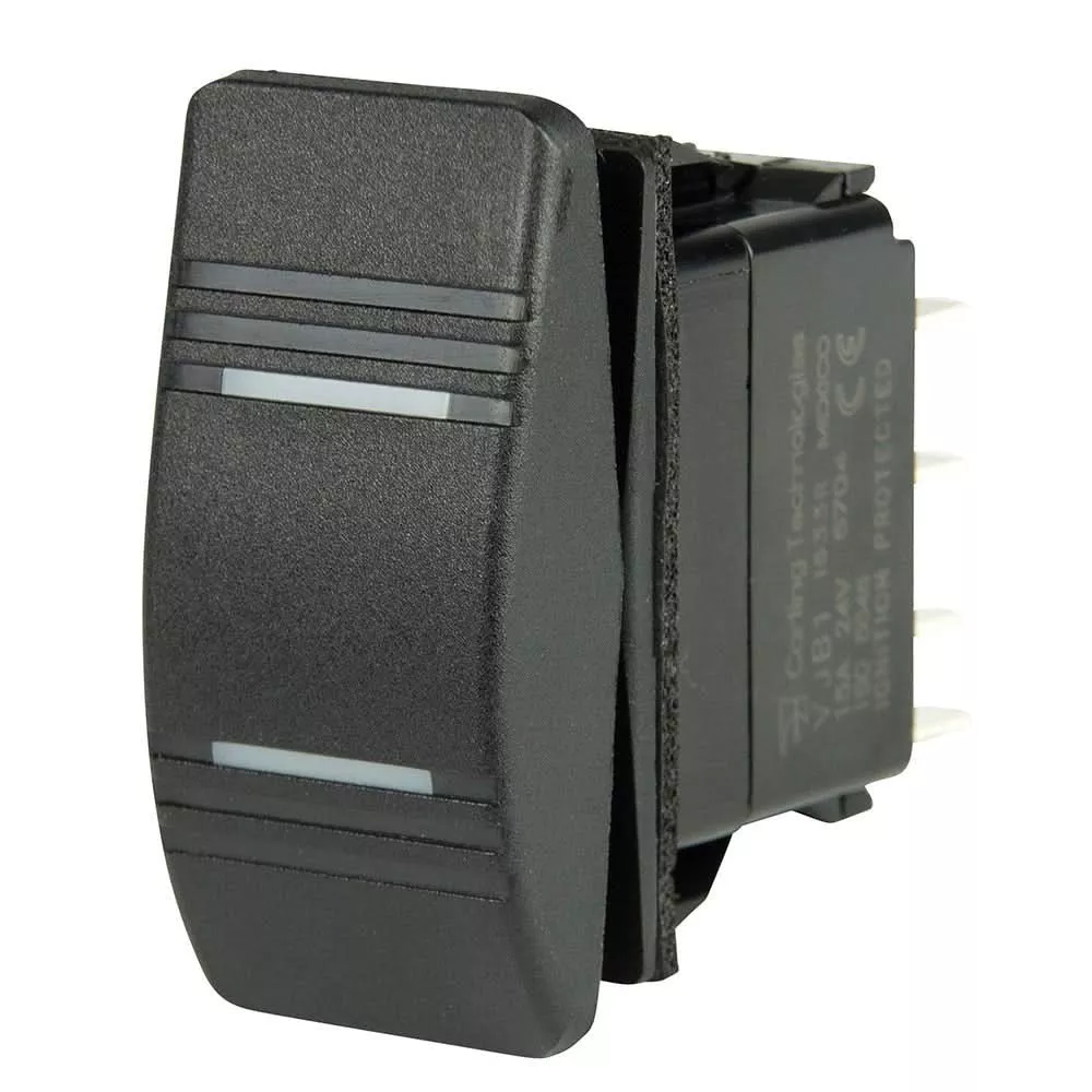 BEP DPDT Contura Switch – 2-Amber LEDs – ON/OFF/ON [1001808]