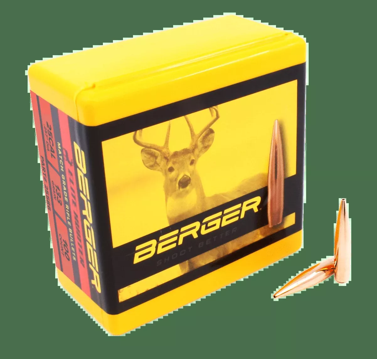 Berger Bullets Elite Hunter – .25 Caliber, 133g, 100-Pack