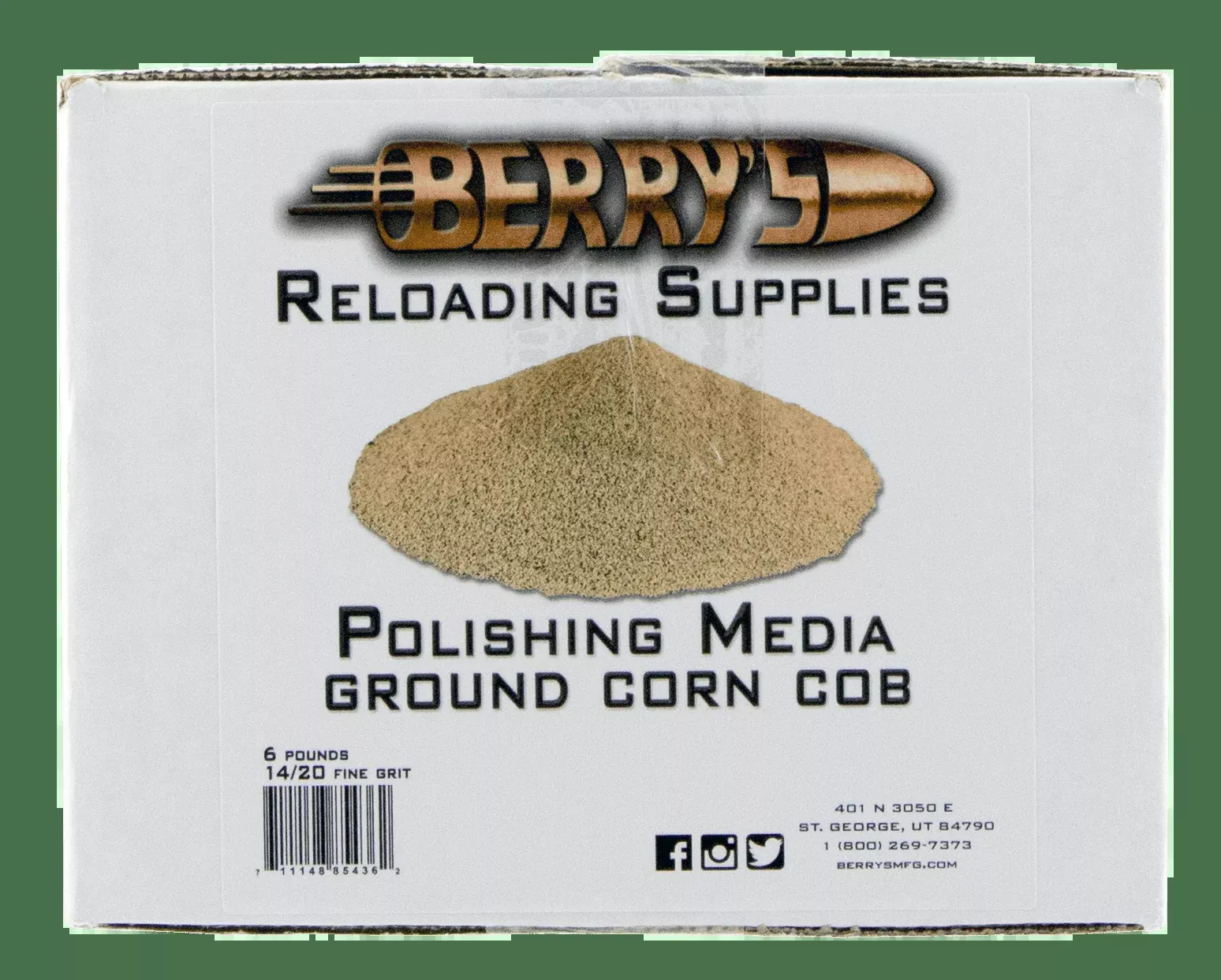 Berrys Corn Media, Berrys 85436Corn Media 14/20 Grit 6lb