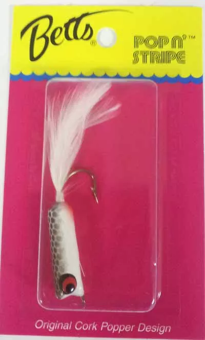 Betts Pop N Stripe White/Black – Size 1/10 #108-34