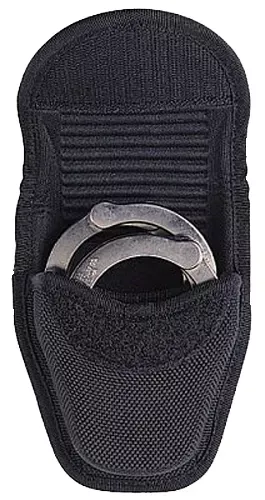 Bianchi 7317 Double Cuff Case Black Textured Accumold Hook & Loop 2″-2.25″