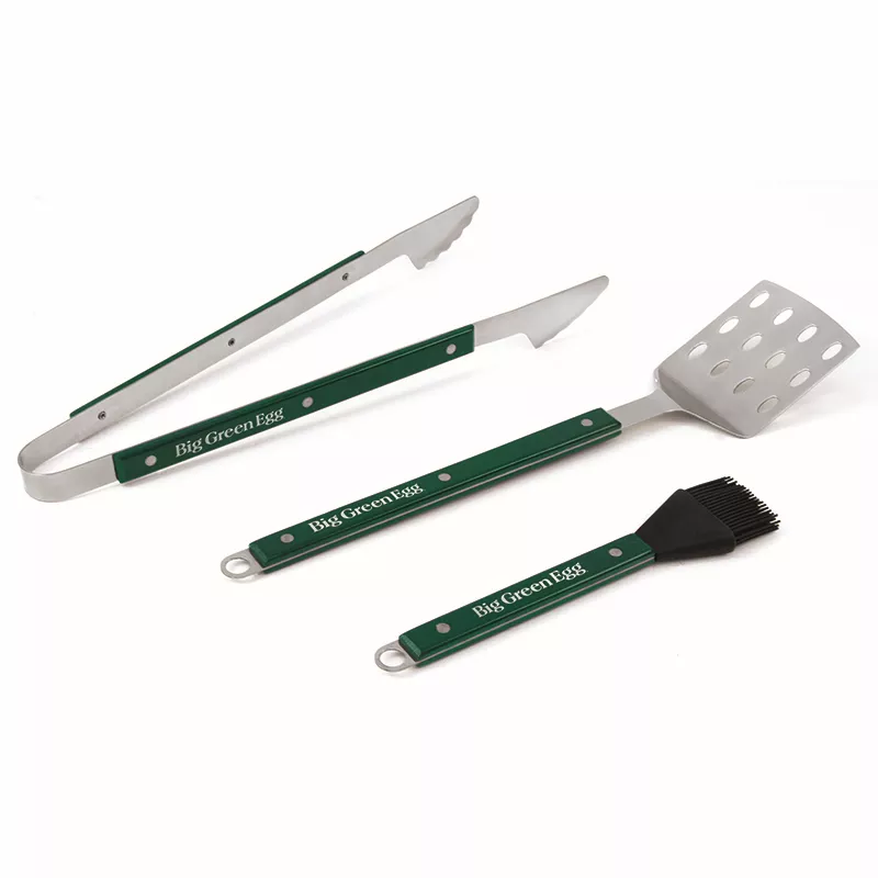 Big Green Egg 3 Piece Tool Set With Wood Handles #117212
