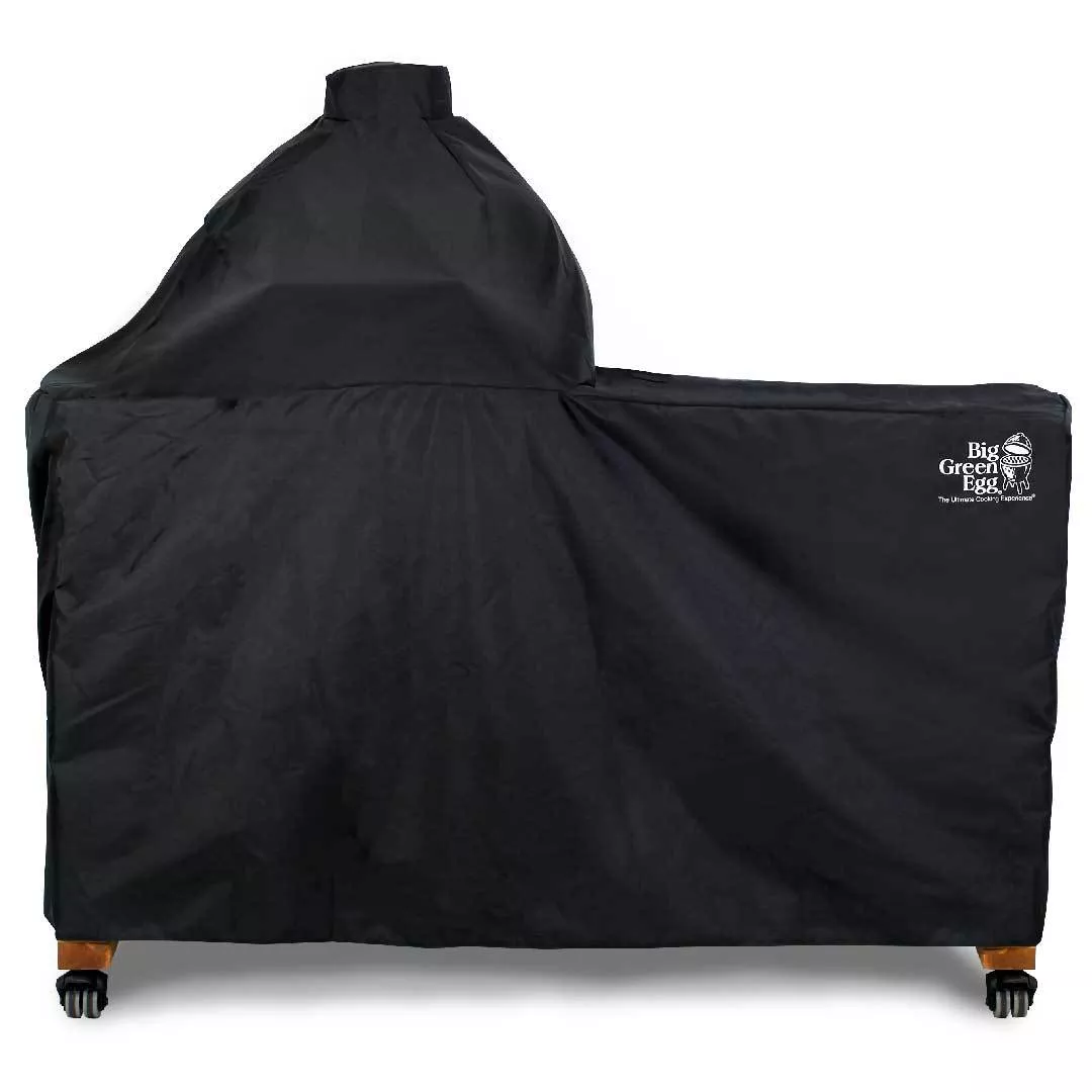 Big Green Egg Cover Wood Table Black Large #126498