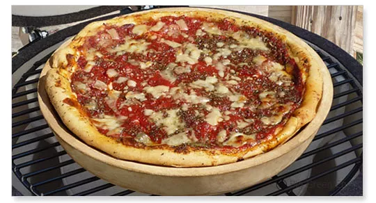 Big Green Egg Deep Dish Pizza/baking Stone #112750