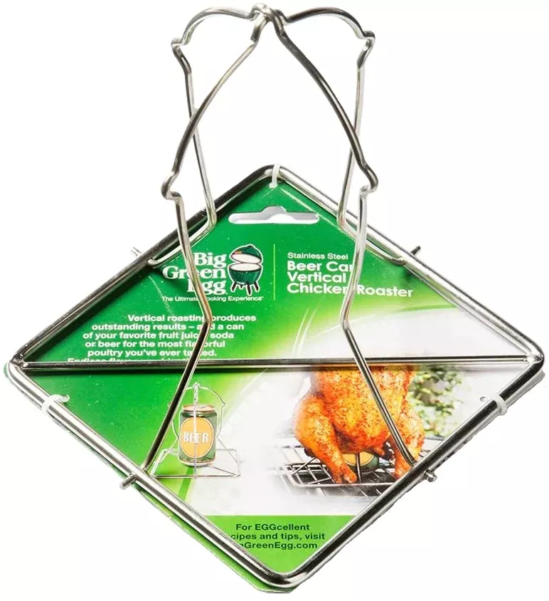 Big Green Egg Folding Beer Can Vertical Chicken Roaster #002099