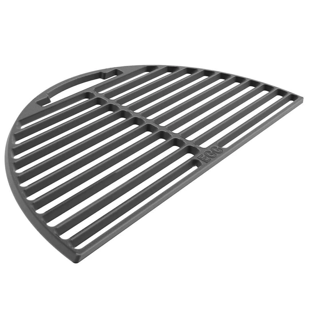 Big Green Egg Half Moon Cast Iron Dual Grid for XL EGG #121233
