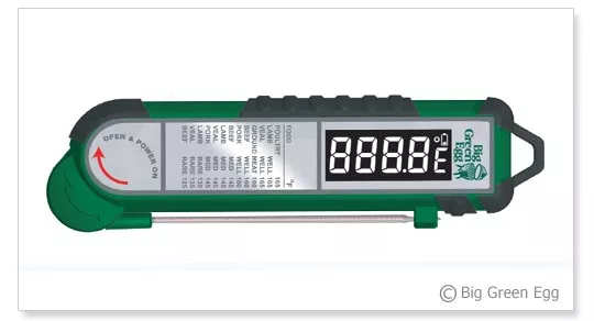 Big Green Egg Professional Instant Read Digital Food Thermometer #112002