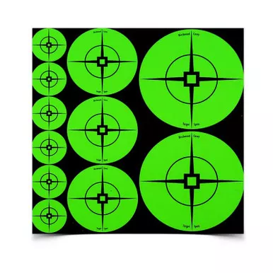 Birchwood Casey BC-33938 Target Spots Green Assorted Size Targets