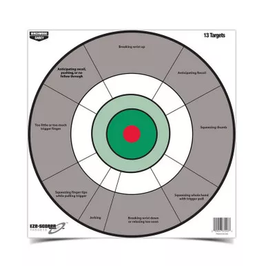 Birchwood CaseyEze-Scorer 12" Handgun Trainer Target