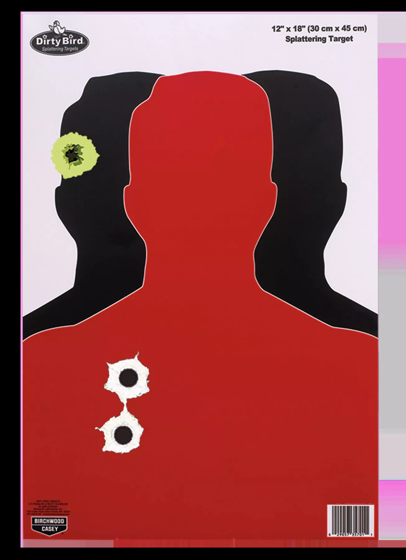 Birchwood CaseyShoot-N-C Handgun Trainer Self-Adhesive Paper Multi Color Oval Includes Pasters 100 Per Pkg