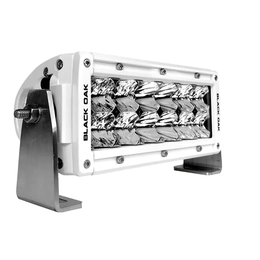 Black Oak Pro Series 3.0 Double Row 6″ LED Light Bar – Combo Optics – White Housing [6CM-D5OS]