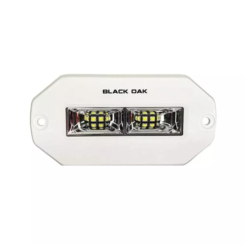 Black Oak Pro Series 4" Flush Mount Spreader Light - White Housing - 4FMSL-S