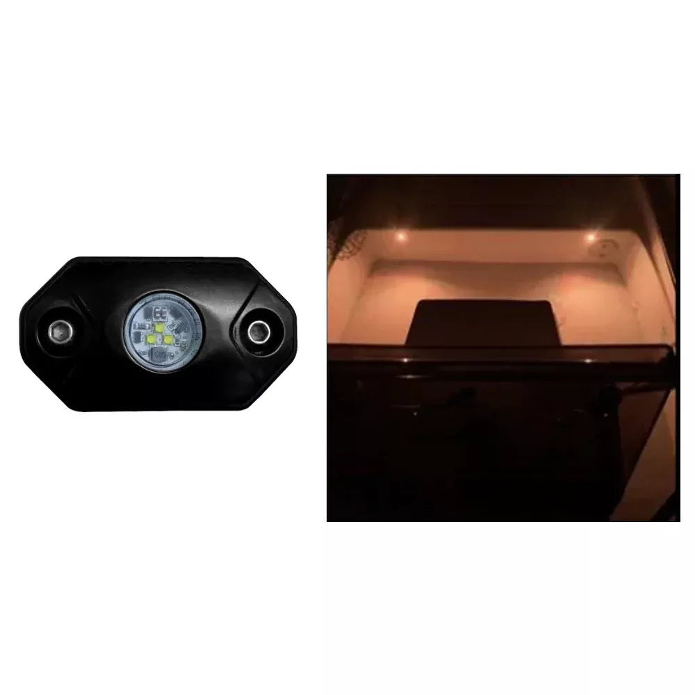 Black Oak Rock Accent Light – Amber – Black Housing[RL-A]