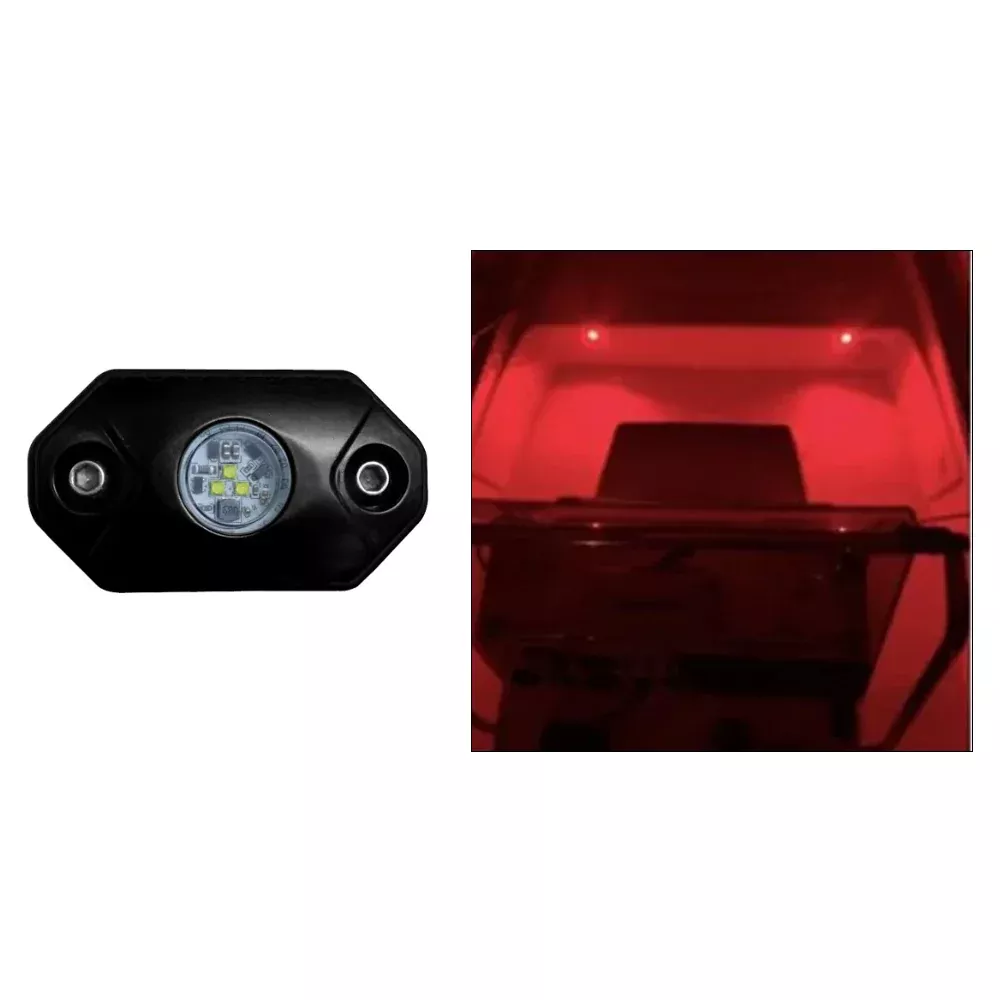Black Oak Rock Accent Light – Red – Black Housing[RL-R]