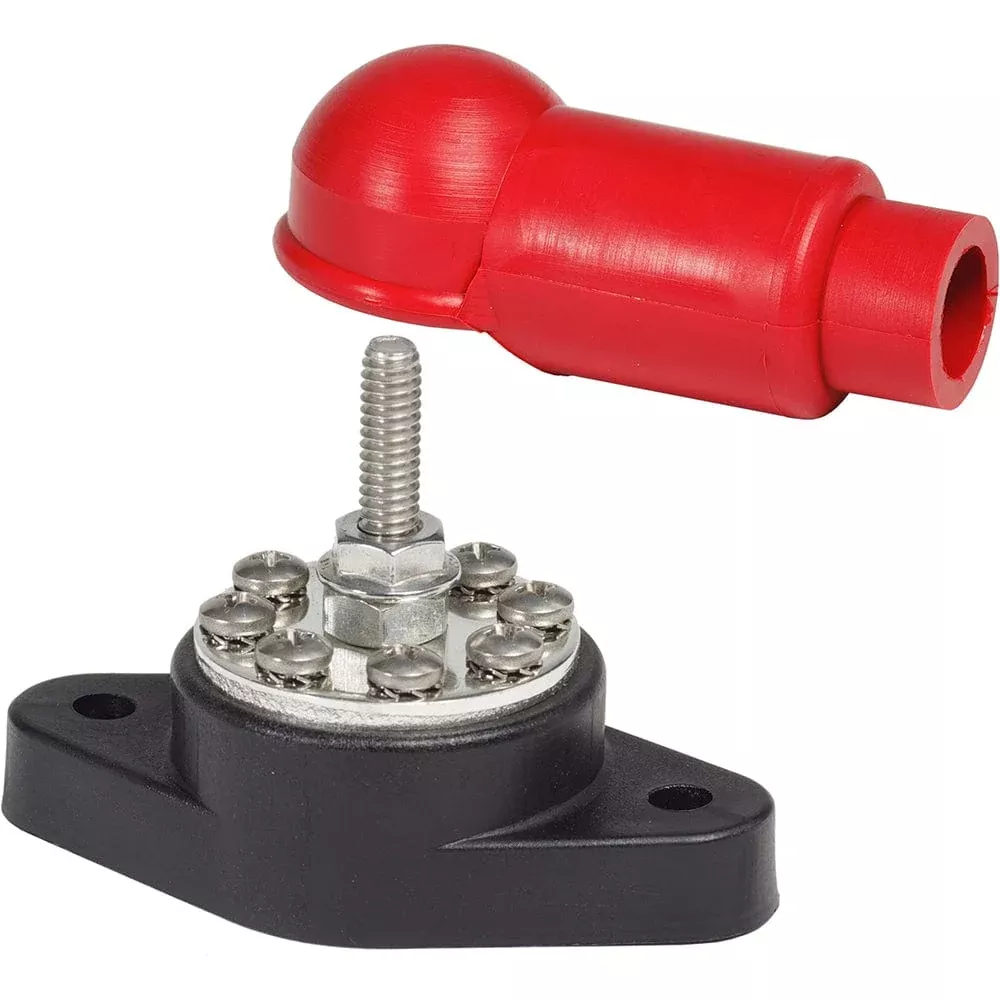 Blue Sea 2101 PowerPost Plus Cable Connector – 1/4″ Stud