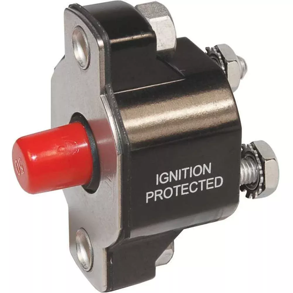 Blue Sea 2140 Medium Duty Push Button Reset-Only – 30A
