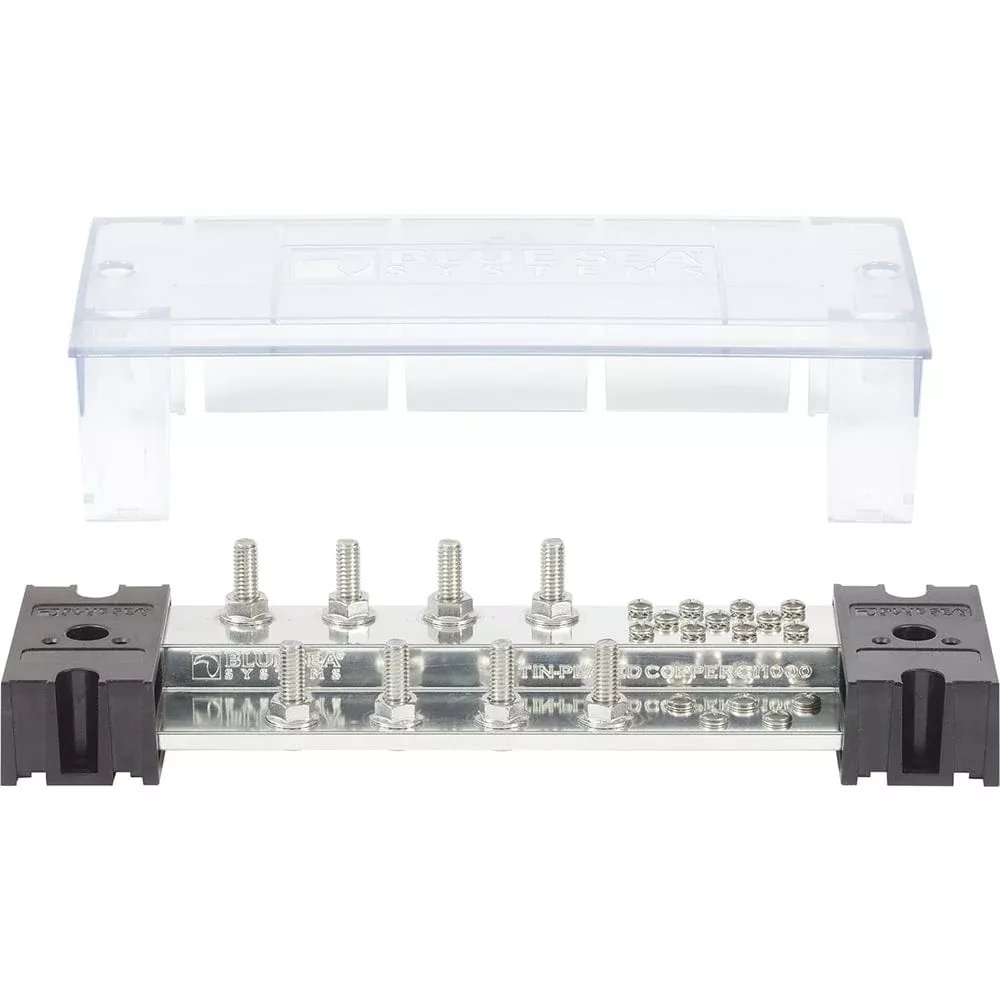 Blue Sea PowerBar 1000 – 8 5/16″ Terminal Studs w/Cover