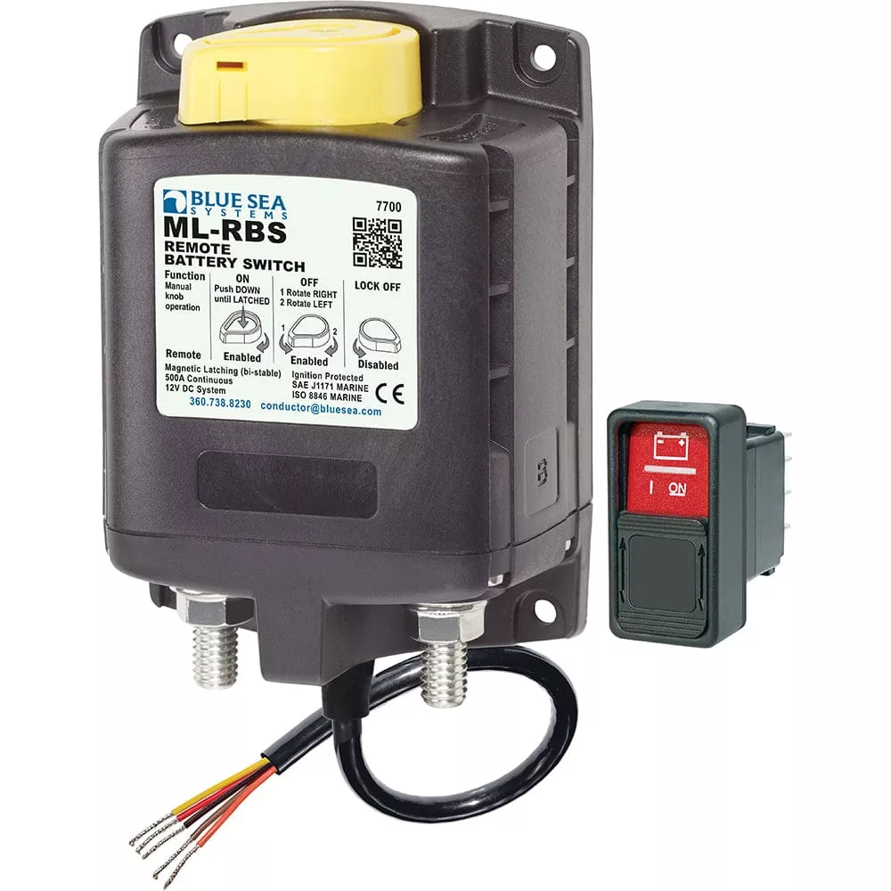 Blue Sea7700 ML-Series Remote Battery Switch w/Manual Control 12VDC