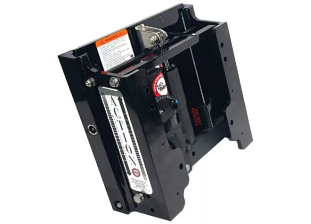 Bob's Machine 6" Setback Action Series Jack Plate, Gloss Black• 100-106010P-PCGB-NOS