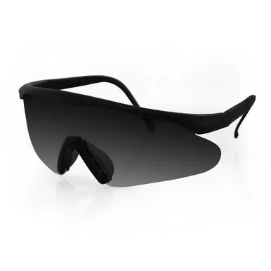 Bobster ESB115AC ESB Shooting Glasses w/ Matte Black Frame, & 3 interchangeable Lenses (Amber, Clear, Smoke)