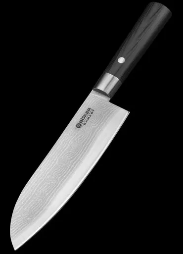 Boker Damast Black Santoku Fixed Blade