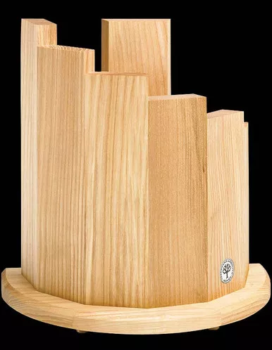 Boker Olive Ash"Cirlce" Knife Block