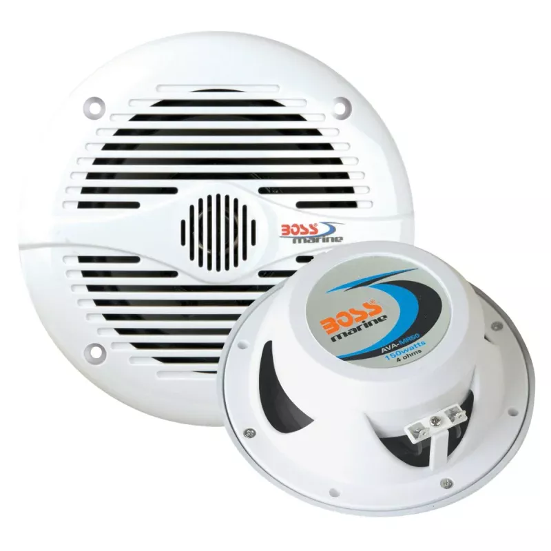 Boss Audio MR50 5.25 Round Speakers – White – Pair