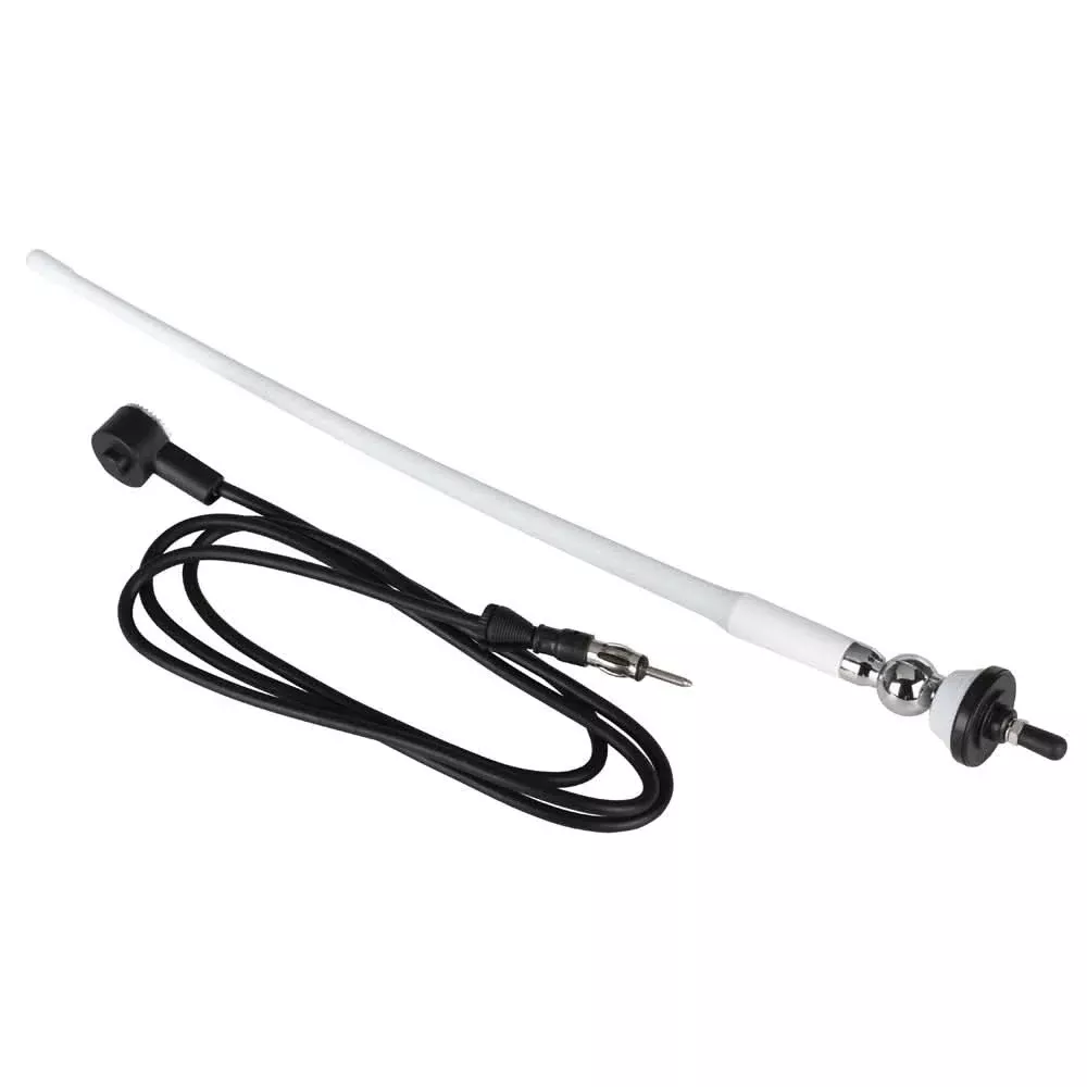 Boss Audio MRANT12W AM/FM Rubber Antenna - White - MRANT12W
