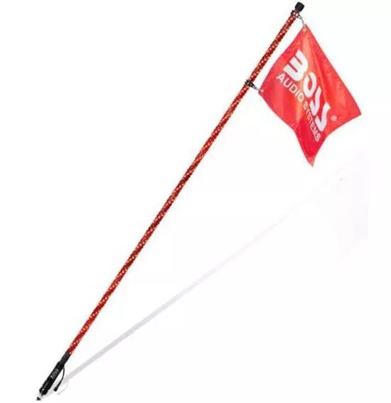 BOSS Audio Systems ATV Whip Antenna – 72″, 360 Degree RGB Multi-Color• WP6
