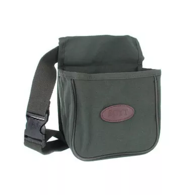 Boyt Divided Shotgun Shell Pouch with Belt Canvas Green